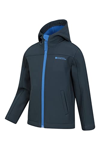 Kids Softshell Jacket - Breathable, Showerproof, Fleece Lined