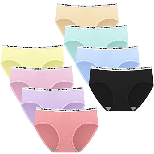 Pack of 8 Sunvivid Seamless Briefs for Girls