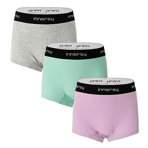 Teen Period Boxer Shorts - 3 Pack (10-12 Years, Assorted Colors)