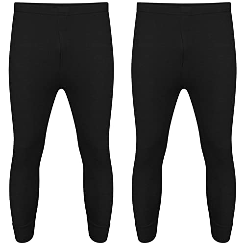SOHOBABY Kids Black Thermal Underwear Set (9-11 Years)