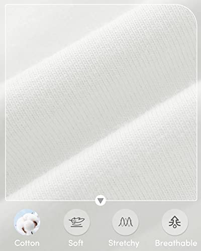 Adorel Teen Girls Cotton Knickers 8-Pack, White