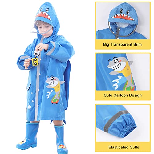 Hovkib Kids Raincoat - Cartoon Waterproof Rain Jacket