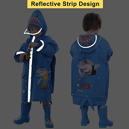 Hovkib Kids Raincoat - Cartoon Waterproof Rain Jacket