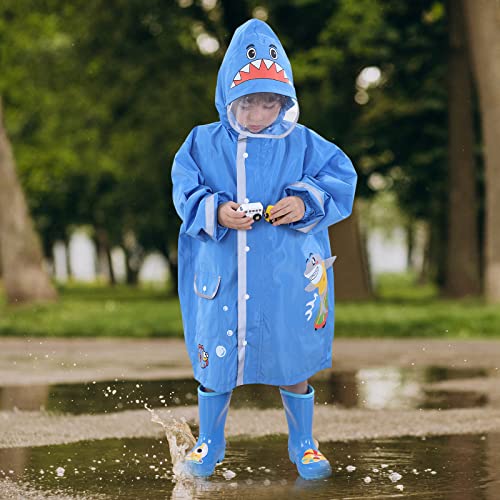 Hovkib Kids Raincoat - Cartoon Waterproof Rain Jacket