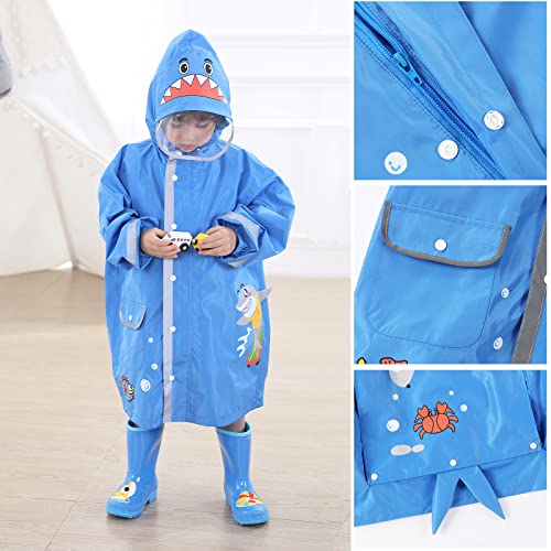 Hovkib Kids Raincoat - Cartoon Waterproof Rain Jacket