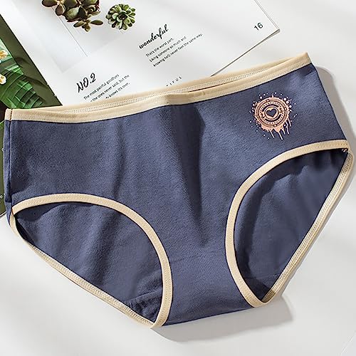 Teen Girls' 12-Pack Comfy Cotton Briefs (Multicolor, 11-14Years)