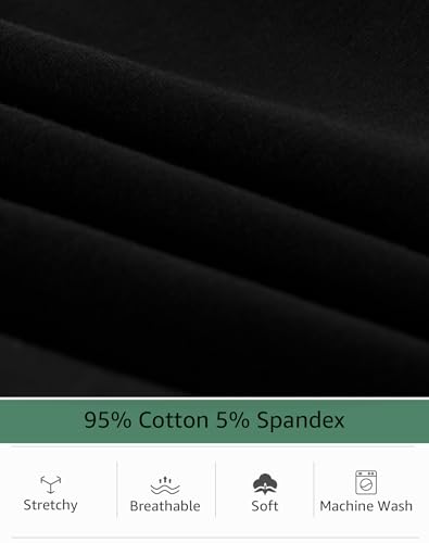 Boys 5-Pack Black Cotton Boxers with Fly