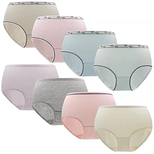 Teen Girls Soft Cotton Underwear - Pack of 8