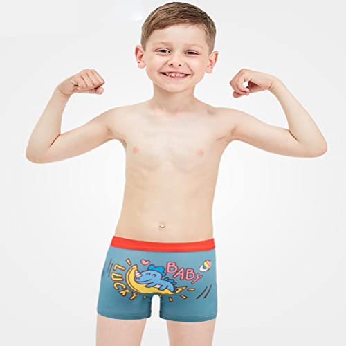 Boys Cotton Dinosaur Boxer Shorts (12 Pack) - Size M