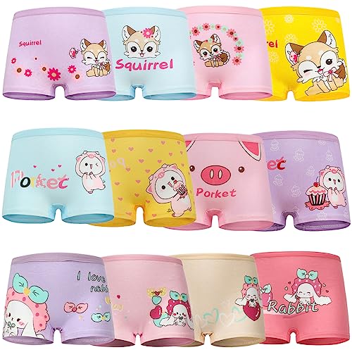 Cute Cotton Briefs for Girls (12 Pack)