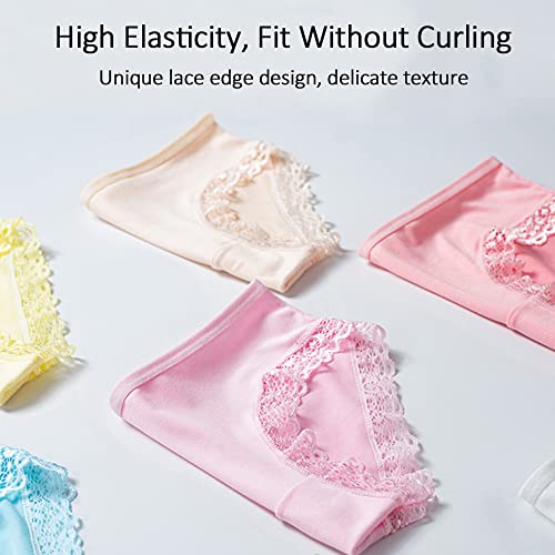 Sunvivid Teen Girls 12 Pack Cotton Lace Briefs