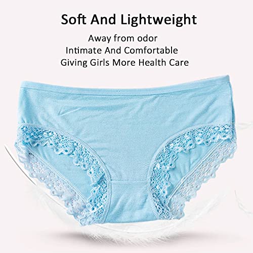 Sunvivid Teen Girls 12 Pack Cotton Lace Briefs