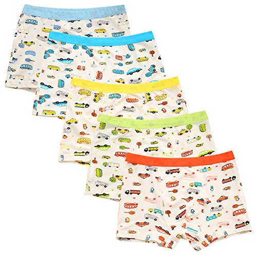 Little Boys' Soft Cotton Briefs - Truck Pattern (2-4 Years)