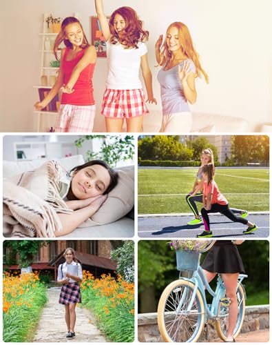 Teen Girls' Black Period Panties by INNERSY, Pack of 3