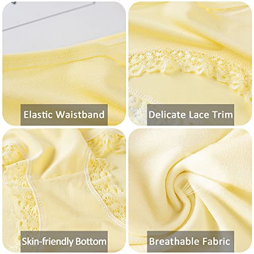 Sunvivid Teen Girls 12 Pack Cotton Lace Briefs