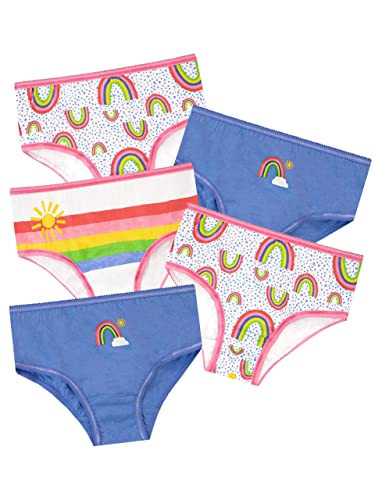 Harry Bear Rainbow Girls Underwear 6-7 Years (Pack of 5)