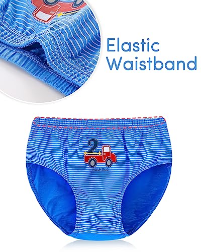 Adorel Boys Cotton Underwear 10-Pack, Auto Striped, 4-5 Years
