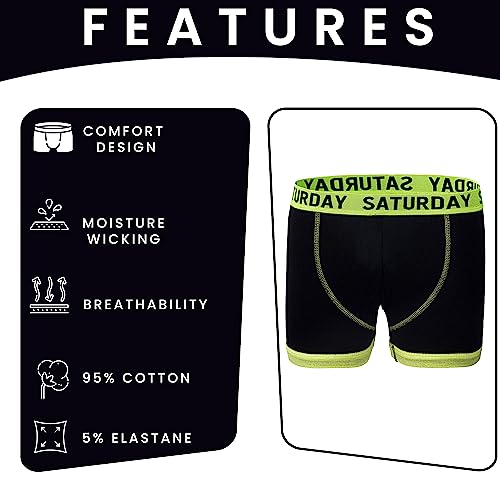 Boys' 7-Day Week Boxers: Cotton Rich, Size 13