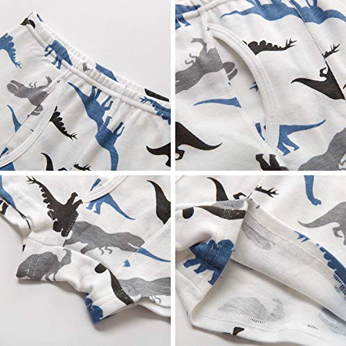 Adorel Dinosaur-Print Boys Cotton Boxers 5-6 Years