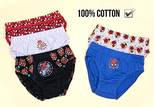 Spiderman Boys Underwear 5-Pack - Blue/Grey - Ages 6-7