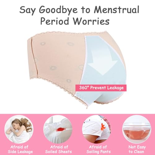 Pack of 5 Soft Cotton Leak-Proof Period Pants