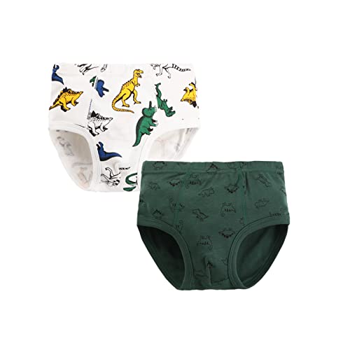 JackLoveBriefs Boys' Dinosaur Truck Underwear - Pack of 9