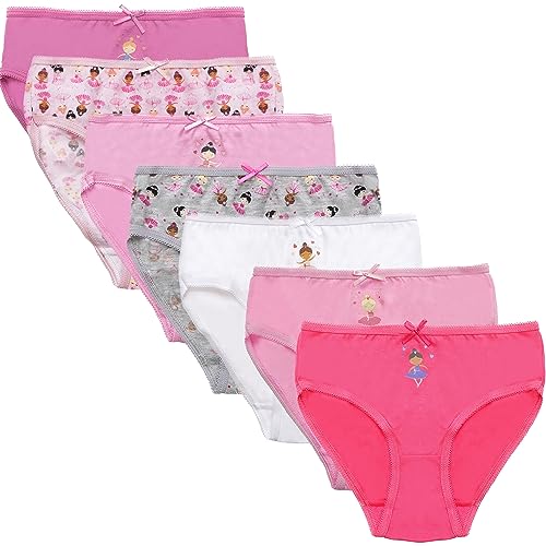 Girls Cotton Mix Underwear Pack - Age 3-4 - 7 Ballerina Designs