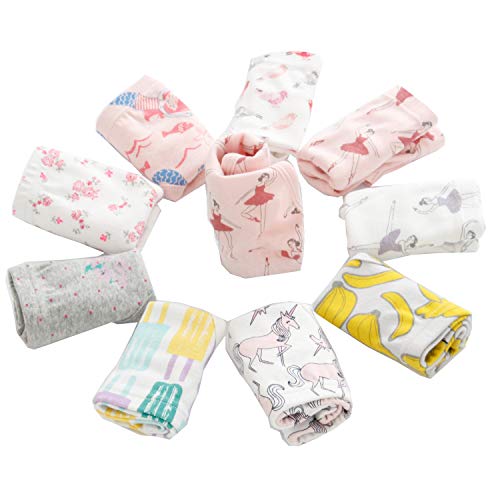 JackLoveBriefs Girls' Knickers - Pack of 9 - Size 100