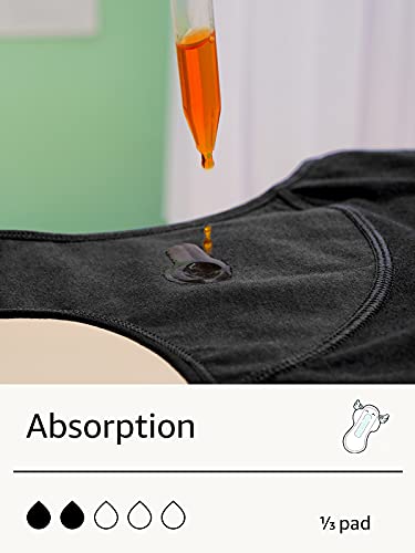 INNERSY Girls Cotton Period Underwear Pack (12-14 Years, 3 Black)