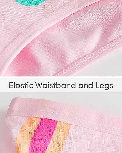 Domee Kids Girls 12-Pack Cotton Underwear Cloud Duck + Cake Fox