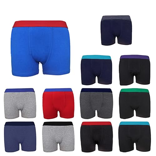 ITRAT® Boys Classic Cotton Boxers Shorts Trunks (13 Years)