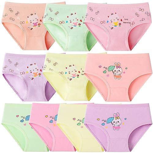 Domee Girls 10-Pack Bunny/Kitten Cotton Knickers 6-8 Years