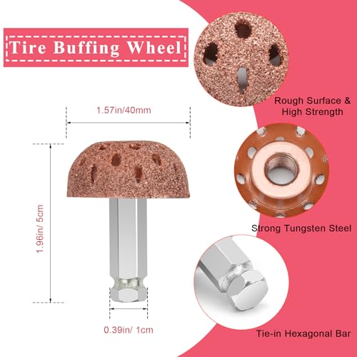 Anglekai 2Pcs Tire Repair Patch and Tools Kit