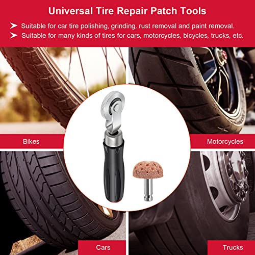 Anglekai 2Pcs Tire Repair Patch and Tools Kit