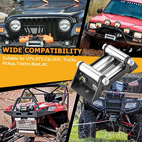 4-Way Winch Roller Fairlead for ATV/UTV Winch