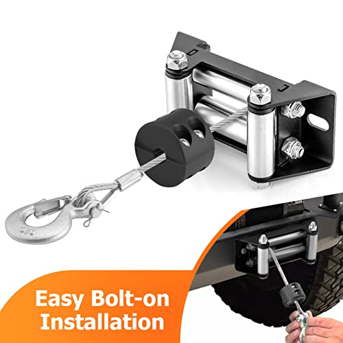 4-Way Winch Roller Fairlead for ATV/UTV Winch