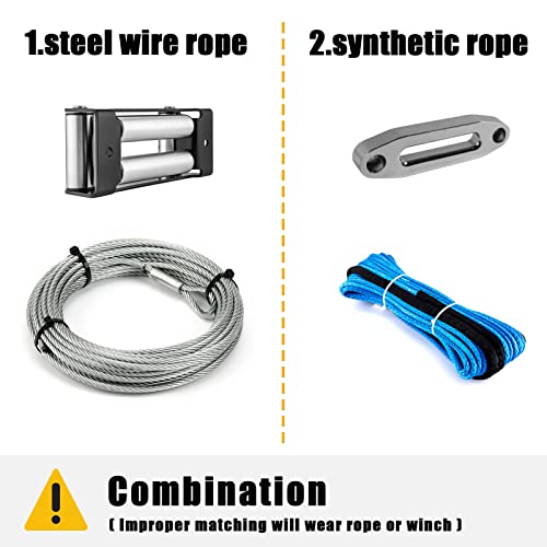 4-Way Winch Roller Fairlead for ATV/UTV Winch