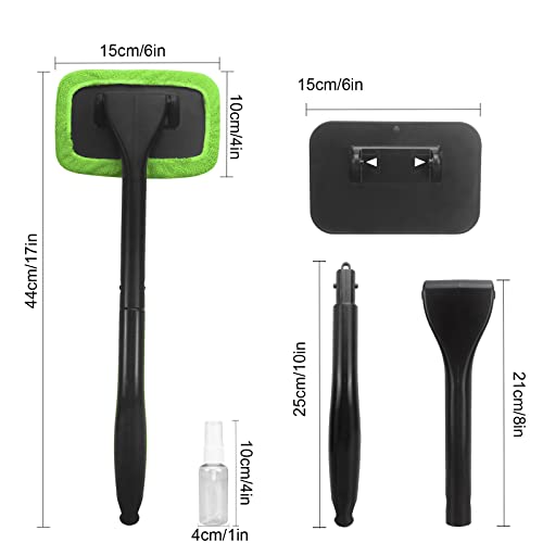 Microfiber Window Cleaning Tool for Car, 6-Piece Set