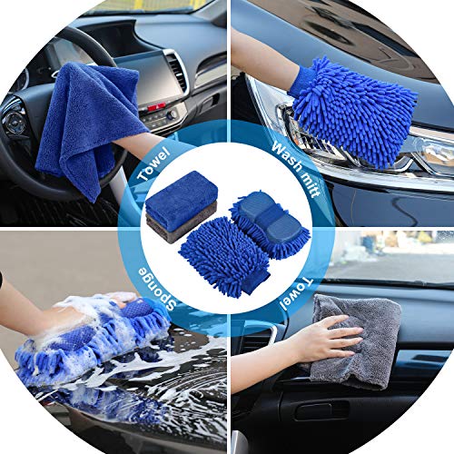 22Pcs Car Detailing Set with Blue Bag