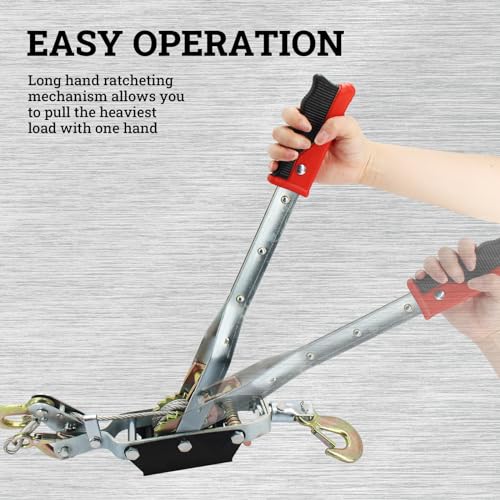 5 Ton Dual Gear Power Puller with 3 Hooks