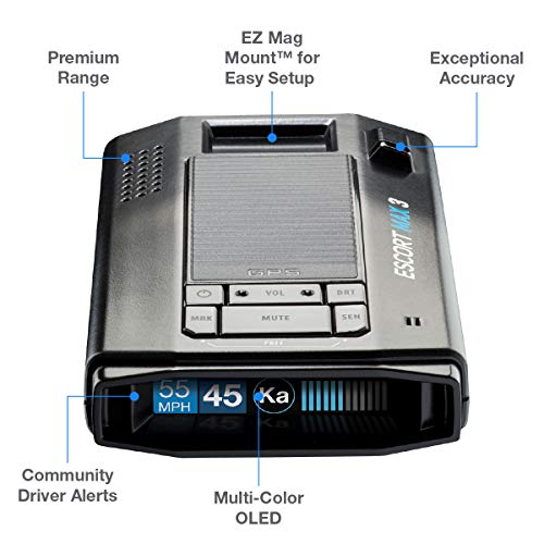 Escort MAX 3: Bluetooth Laser Radar - Premium Range