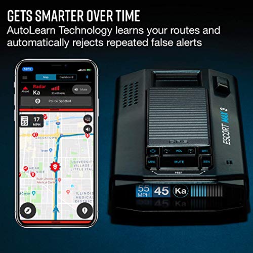 Escort MAX 3: Bluetooth Laser Radar - Premium Range