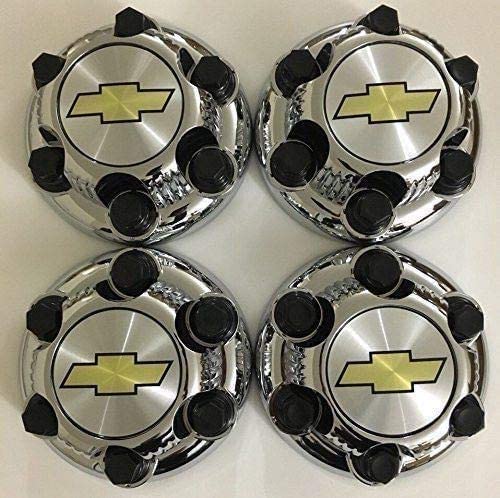 Chrome Chevy Silverado 6 Lug 1500 Center Caps