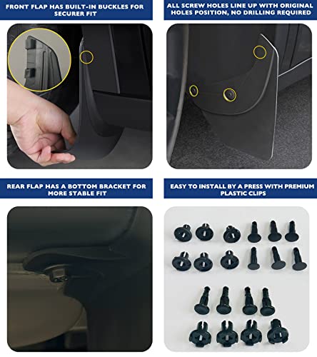 Tesla Model Y Upgraded Flexible Mud Flaps & Guards