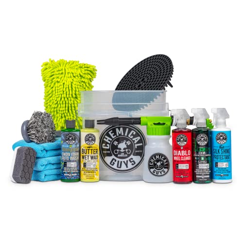 14-Piece Car Wash Kit with Foam Gun and Bucket
