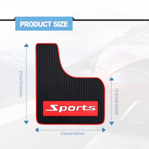 4PCS Soft Rubber Mud Flaps for Universal Cars SUV