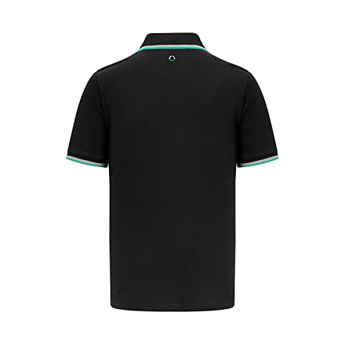 Mercedes AMG F1 Men's Black Classic Polo Shirt