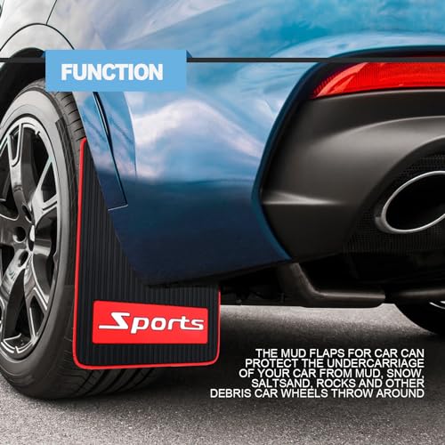 4PCS Soft Rubber Mud Flaps for Universal Cars SUV