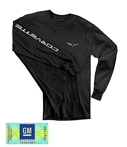 C6 Corvette Logo Long Sleeve T-Shirt (XXL, Black)