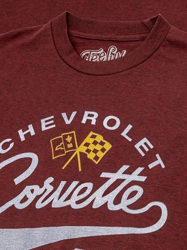 Men's Chevrolet Corvette Shirt - Chevy Crossed Flags Logo
